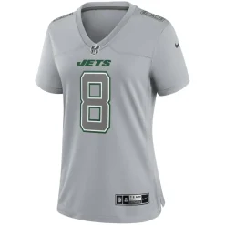 Jerseys|Women^New York Jets Women's Nike Aaron Rodgers Heather Gray Atmosphere Fashion Game Jersey