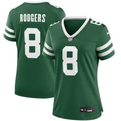 Jerseys|Women^New York Jets Women's Nike Aaron Rodgers Legacy Green Game Jersey