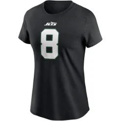 T-Shirts|Women^New York Jets Women's Nike Aaron Rodgers Black Name & Number T-Shirt