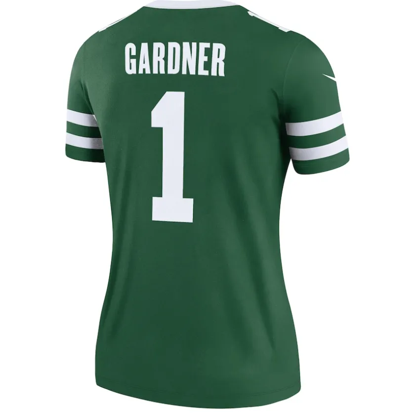 Jerseys|Women^New York Jets Women's Nike Ahmad Sauce Gardner Legacy Green Legend Player Performance Top