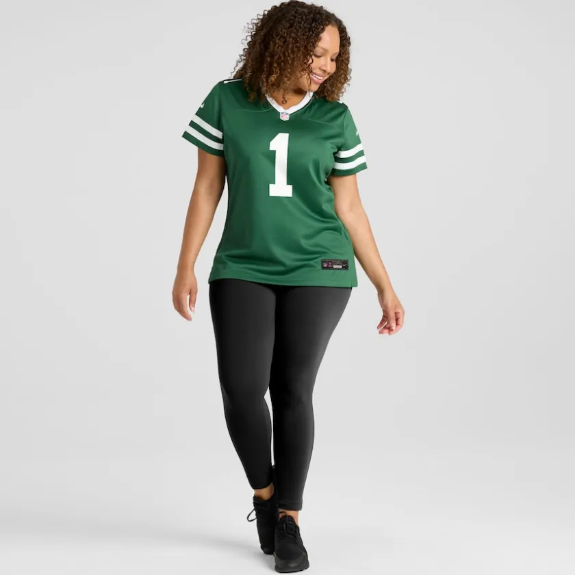 Jerseys|Women^New York Jets Women's Nike Ahmad Sauce Gardner Legacy Green Game Jersey