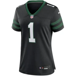 Jerseys|Women^New York Jets Women's Nike Ahmad Sauce Gardner Legacy Black Alternate Game Jersey