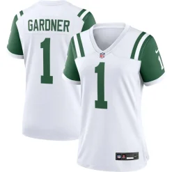 Jerseys|Women^New York Jets Women's Nike Ahmad Sauce Gardner White Classic Alternate Game Jersey