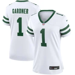 Jerseys|Women^New York Jets Women's Nike Ahmad Sauce Gardner Legacy White Game Jersey