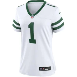 Jerseys|Women^New York Jets Women's Nike Ahmad Sauce Gardner Legacy White Game Jersey