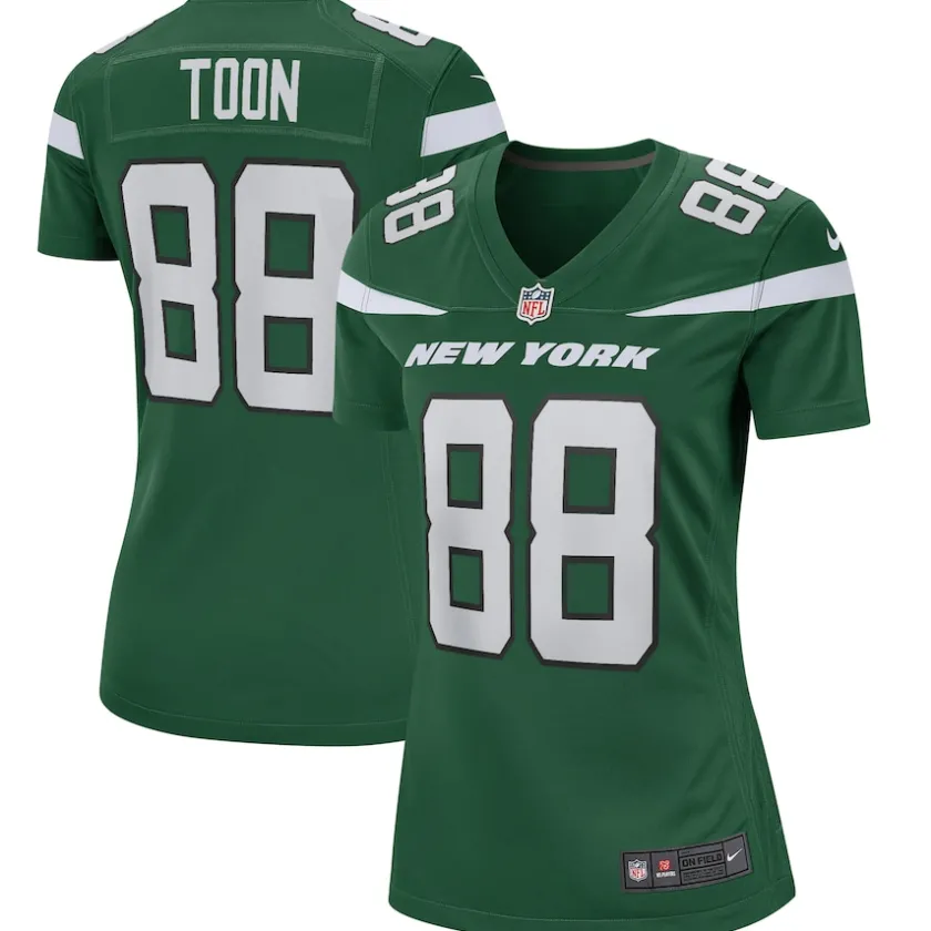 Jerseys|Women^New York Jets Women's Nike Al Toon Gotham Green Game Retired Player Jersey