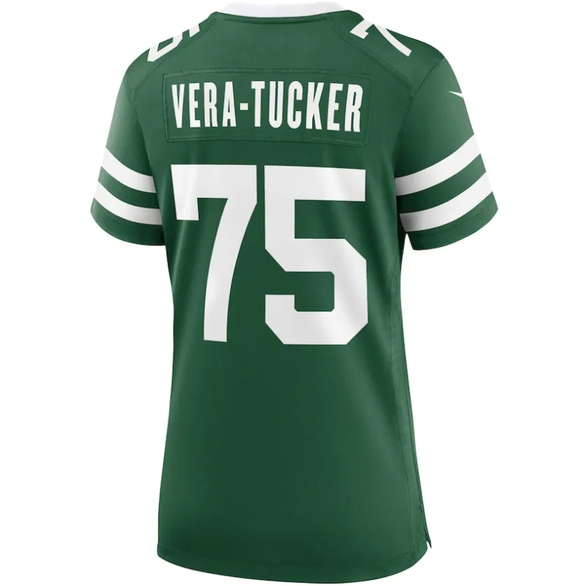 Jerseys|Women^New York Jets Women's Nike Alijah Vera-Tucker Legacy Green Team Game Jersey