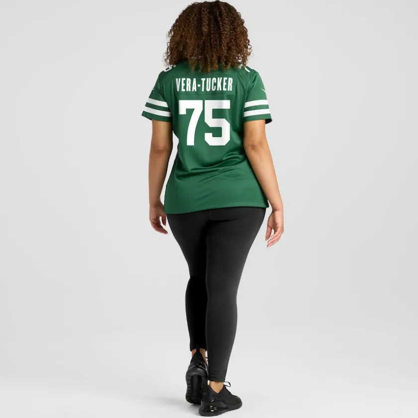 Jerseys|Women^New York Jets Women's Nike Alijah Vera-Tucker Legacy Green Team Game Jersey