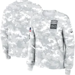 T-Shirts|Women^New York Jets Women's Nike Arctic Camo 2024 Salute To Service Long Sleeve T-Shirt