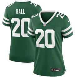 Jerseys|Women^New York Jets Women's Nike Breece Hall Legacy Green Game Jersey