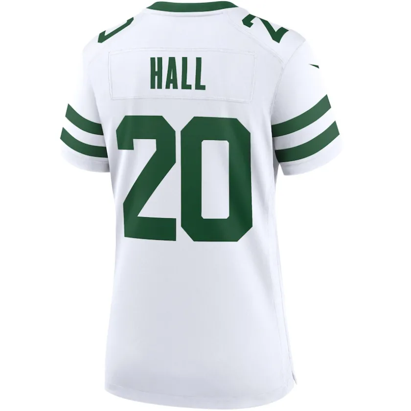 Jerseys|Women^New York Jets Women's Nike Breece Hall Legacy White Game Jersey