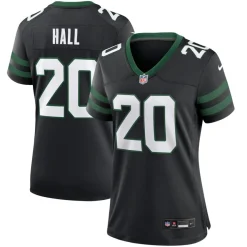 Jerseys|Women^New York Jets Women's Nike Breece Hall Legacy Black Alternate Game Jersey