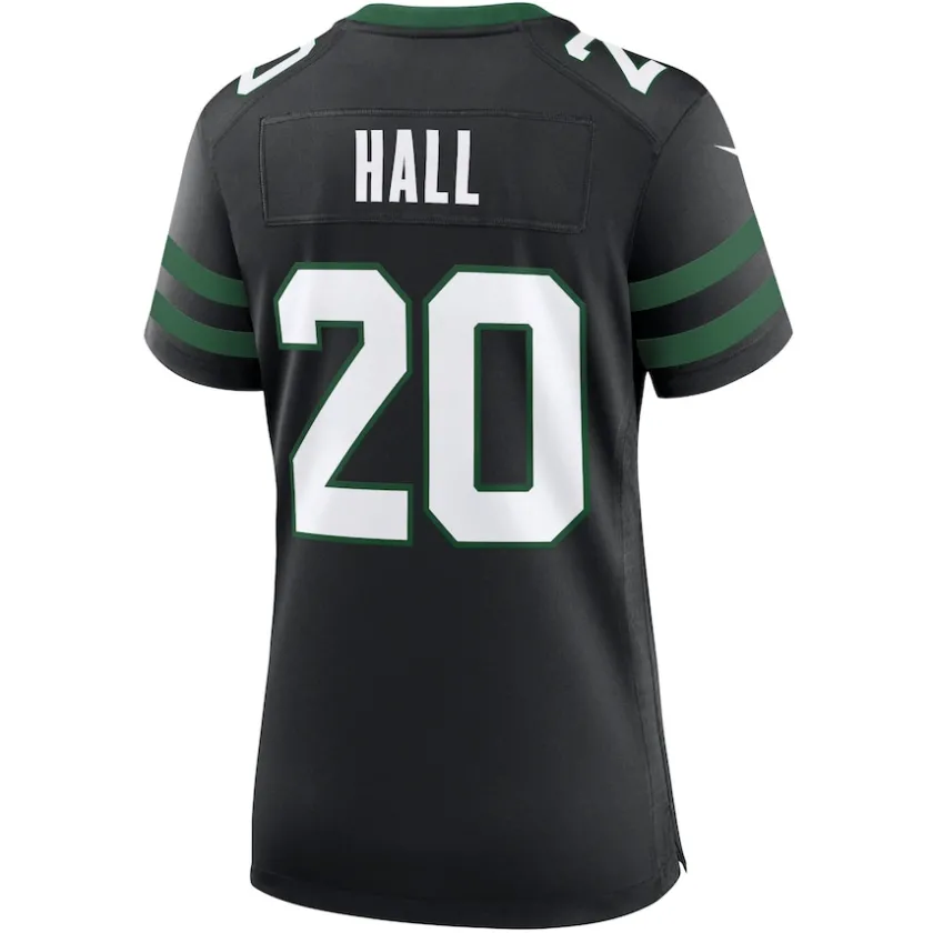 Jerseys|Women^New York Jets Women's Nike Breece Hall Legacy Black Alternate Game Jersey