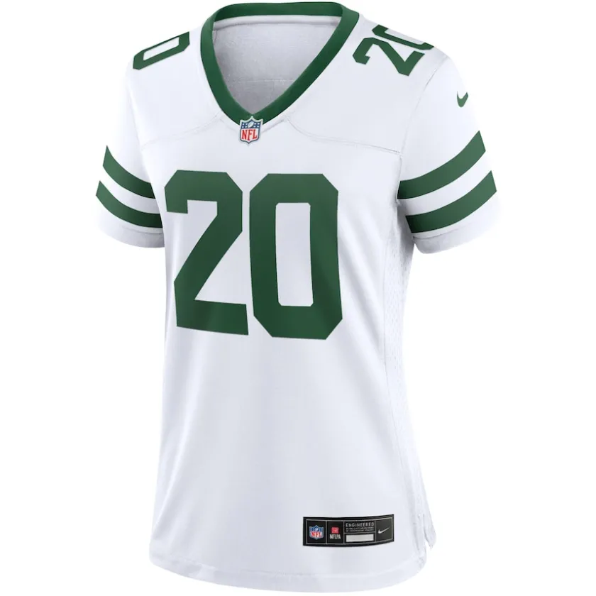 Jerseys|Women^New York Jets Women's Nike Breece Hall Legacy White Game Jersey