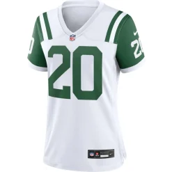 Jerseys|Women^New York Jets Women's Nike Breece Hall White Classic Alternate Game Jersey