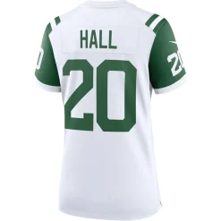Jerseys|Women^New York Jets Women's Nike Breece Hall White Classic Alternate Game Jersey