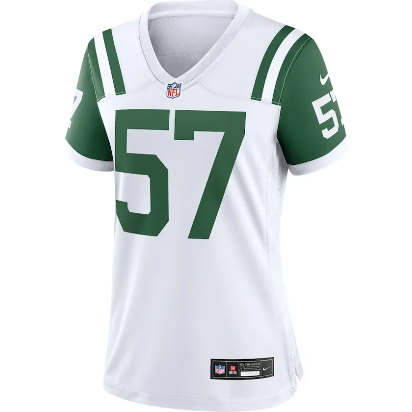 Jerseys|Women^New York Jets Women's Nike C.J. Mosley White Classic Alternate Game Jersey