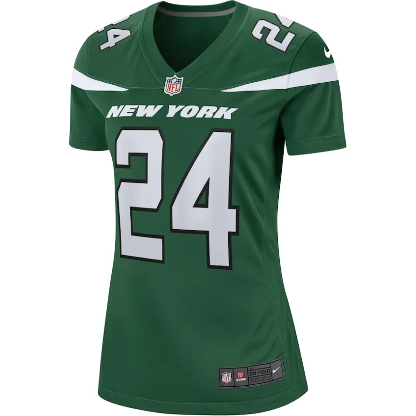 Jerseys|Women^New York Jets Women's Nike Darrelle Revis Gotham Green Retired Player Game Jersey