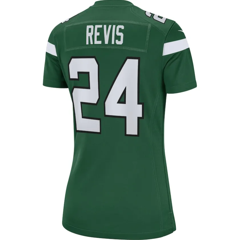 Jerseys|Women^New York Jets Women's Nike Darrelle Revis Gotham Green Retired Player Game Jersey