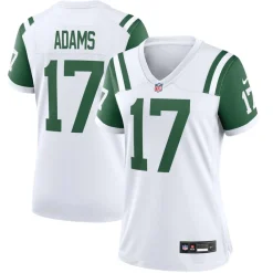Jerseys|Women^New York Jets Women's Nike Davante Adams White Classic Alternate Game Jersey