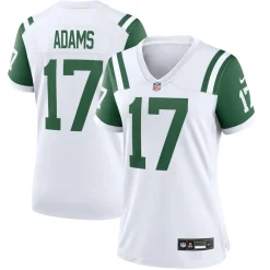 Jerseys|Women^New York Jets Women's Nike Davante Adams White Classic Alternate Game Jersey