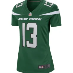 Replica|Throwback^New York Jets Women's Nike Don Maynard Gotham Green Game Retired Player Jersey