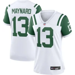 Jerseys|Women^New York Jets Women's Nike Don Maynard White Classic Alternate Retired Player Game Jersey