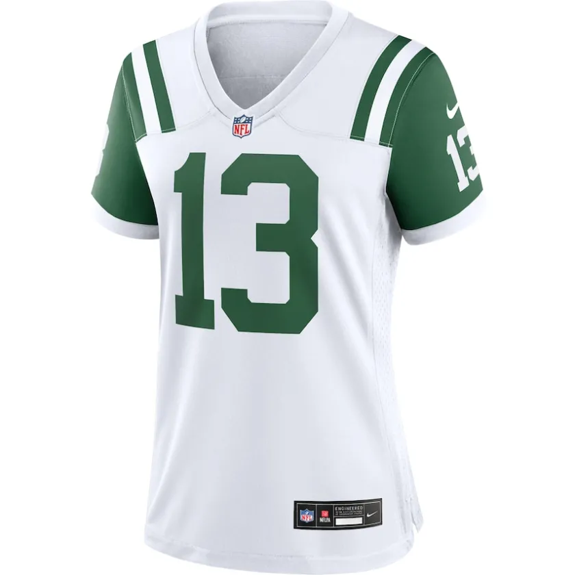 Jerseys|Women^New York Jets Women's Nike Don Maynard White Classic Alternate Retired Player Game Jersey