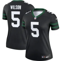 Jerseys|Women^New York Jets Women's Nike Garrett Wilson Legacy Black Alternate Legend Player Performance Top