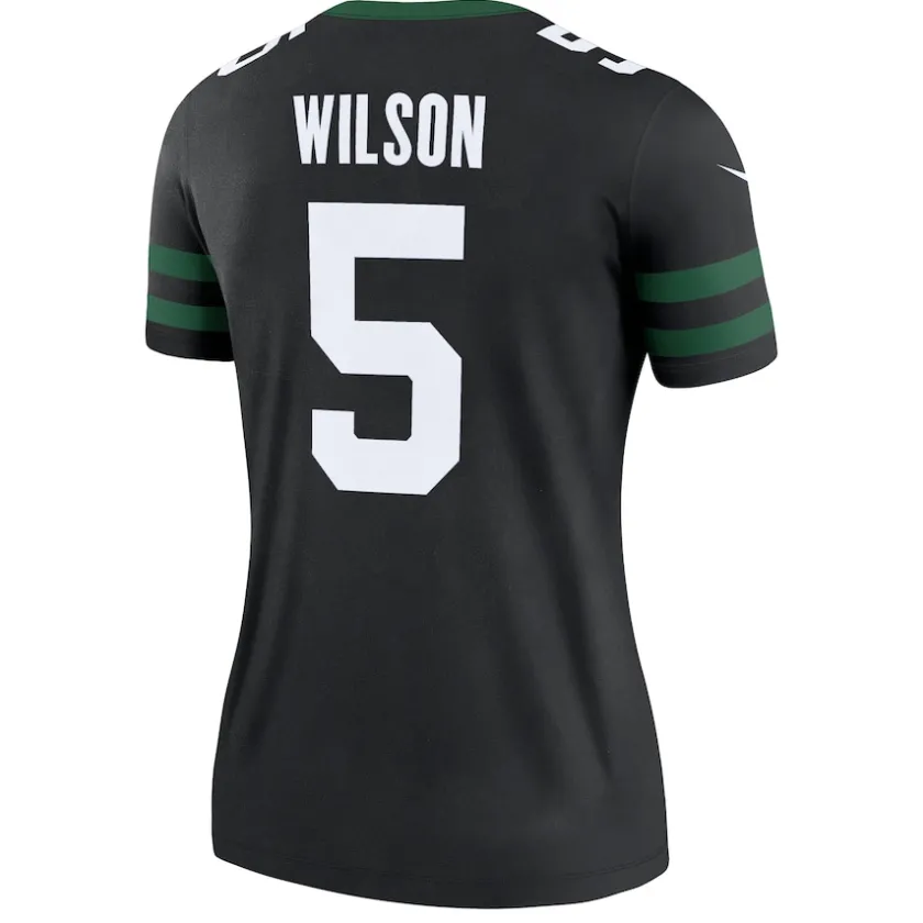 Jerseys|Women^New York Jets Women's Nike Garrett Wilson Legacy Black Alternate Legend Player Performance Top
