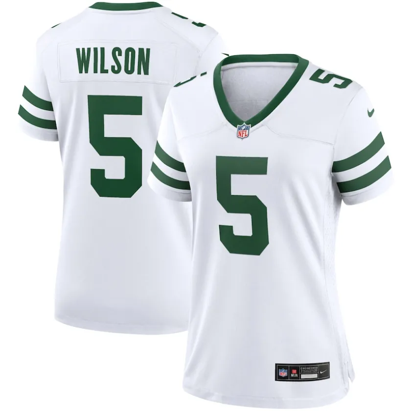 Jerseys|Women^New York Jets Women's Nike Garrett Wilson Legacy White Game Jersey
