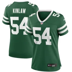 Jerseys|Women^New York Jets Women's Nike Javon Kinlaw Legacy Green Team Game Jersey