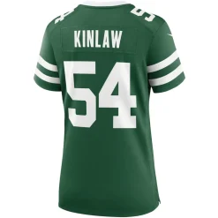 Jerseys|Women^New York Jets Women's Nike Javon Kinlaw Legacy Green Team Game Jersey