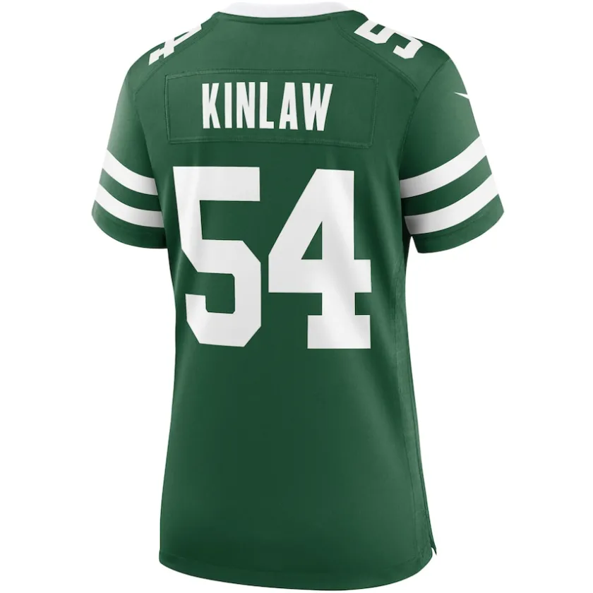 Jerseys|Women^New York Jets Women's Nike Javon Kinlaw Legacy Green Team Game Jersey