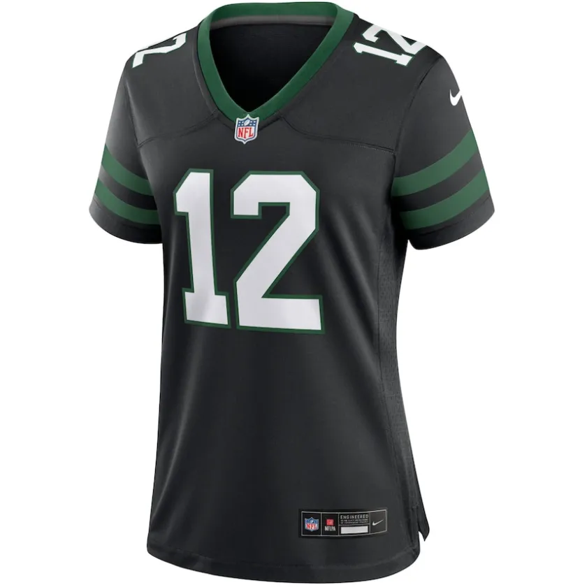 Jerseys|Women^New York Jets Women's Nike Joe Namath Legacy Black Retired Player Alternate Game Jersey