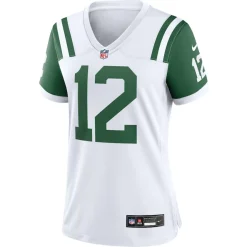 Jerseys|Women^New York Jets Women's Nike Joe Namath White Classic Alternate Retired Player Game Jersey