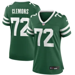 Jerseys|Women^New York Jets Women's Nike Micheal Clemons Legacy Green Team Game Jersey