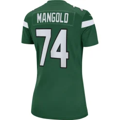 Jerseys|Women^New York Jets Women's Nike Nick Mangold Gotham Green Retired Player Jersey