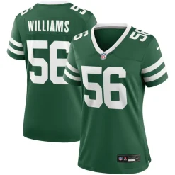 Jerseys|Women^New York Jets Women's Nike Quincy Williams Legacy Green Game Player Jersey