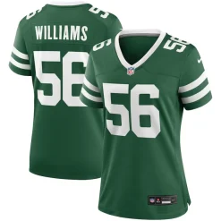Jerseys|Women^New York Jets Women's Nike Quincy Williams Legacy Green Game Player Jersey