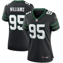Jerseys|Women^New York Jets Women's Nike Quinnen Williams Legacy Black Alternate Game Jersey