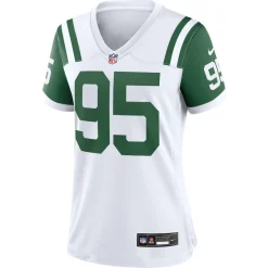 Jerseys|Women^New York Jets Women's Nike Quinnen Williams White Classic Alternate Game Jersey