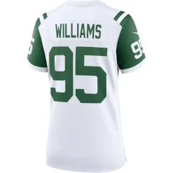 Jerseys|Women^New York Jets Women's Nike Quinnen Williams White Classic Alternate Game Jersey