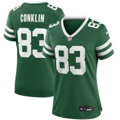 Jerseys|Women^New York Jets Women's Nike Tyler Conklin Legacy Green Team Game Jersey