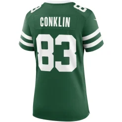 Jerseys|Women^New York Jets Women's Nike Tyler Conklin Legacy Green Team Game Jersey