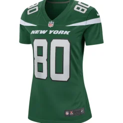Replica|Throwback^New York Jets Women's Nike Wayne Chrebet Gotham Green Game Retired Player Jersey