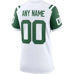 Jerseys|Women^New York Jets Women's Nike White Classic Alternate Custom Replica Jersey