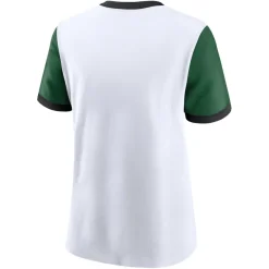 T-Shirts|Women^New York Jets Women's Nike White/Green Rewind Ringer T-Shirt