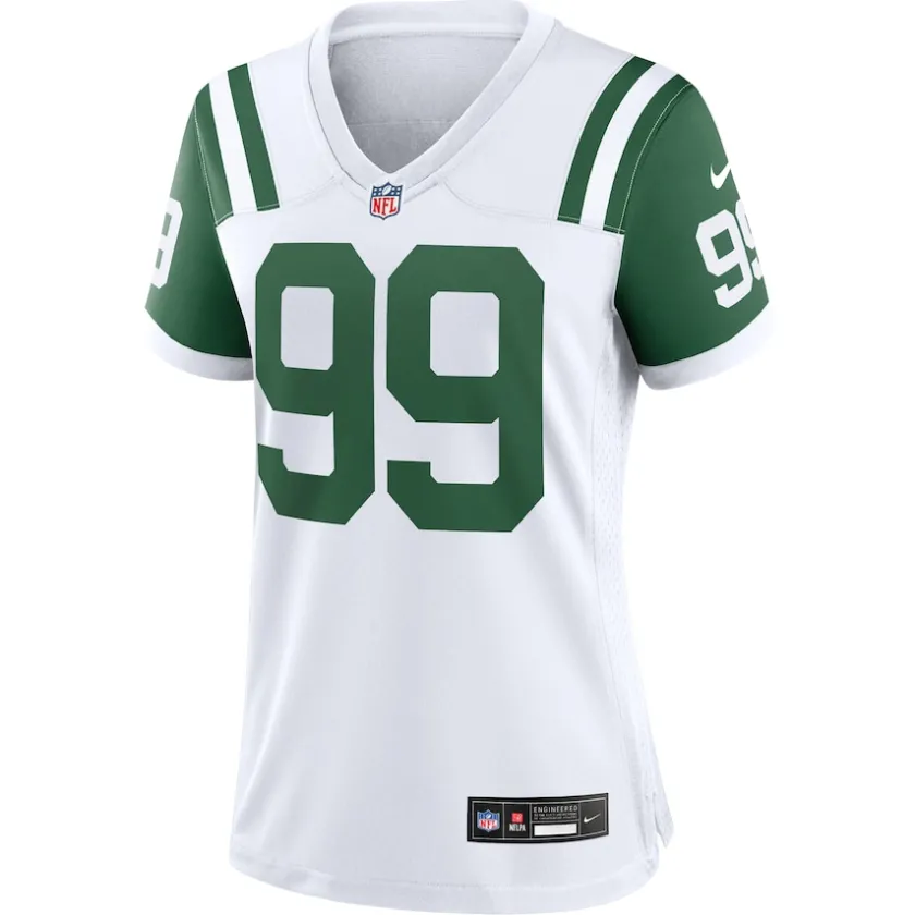 Jerseys|Women^New York Jets Women's Nike Will McDonald IV White Classic Alternate Player Game Jersey