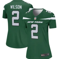 Jerseys|Women^New York Jets Women's Nike Zach Wilson Green Team Legend Player Performance Top